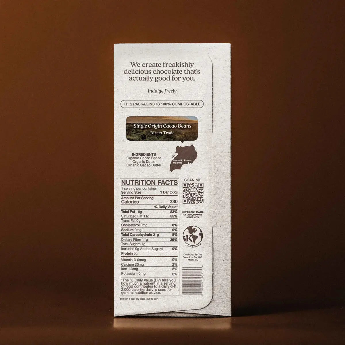 Smooth Dark Chocolate Sweetened With Dates – No Refined Sugar