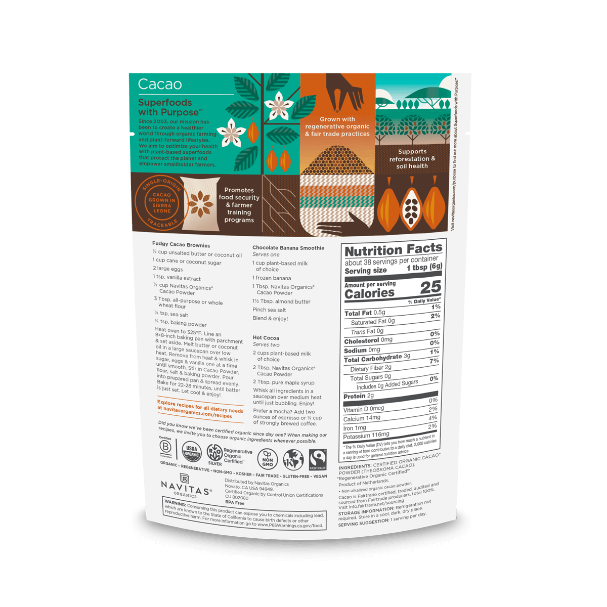 Cacao Powder: 24 oz