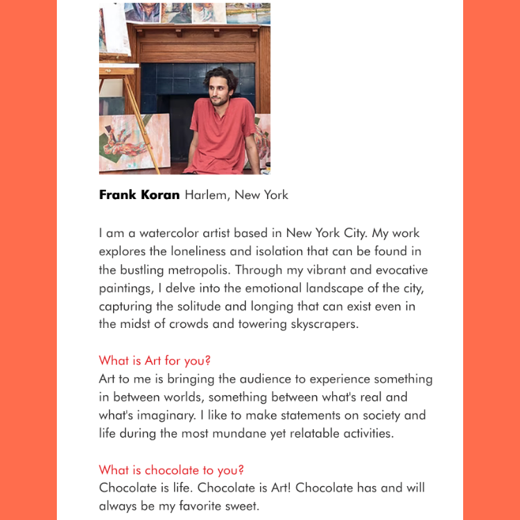 Art Bars! Hazelnuts & Milk Chocolate Bar Organic