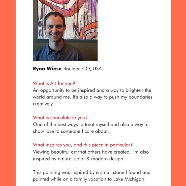 Art Bar: Coconut Milk 68% Dark Chocolate Bar Vegan