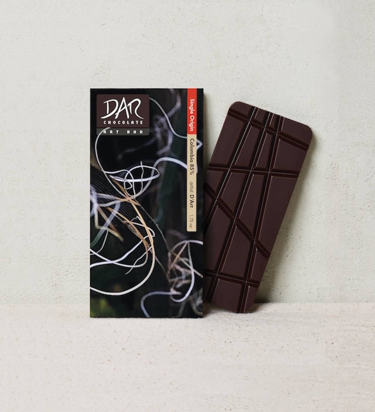 Art Bar: Single Origin Colombia Dark Chocolate Bar 85% Cacao
