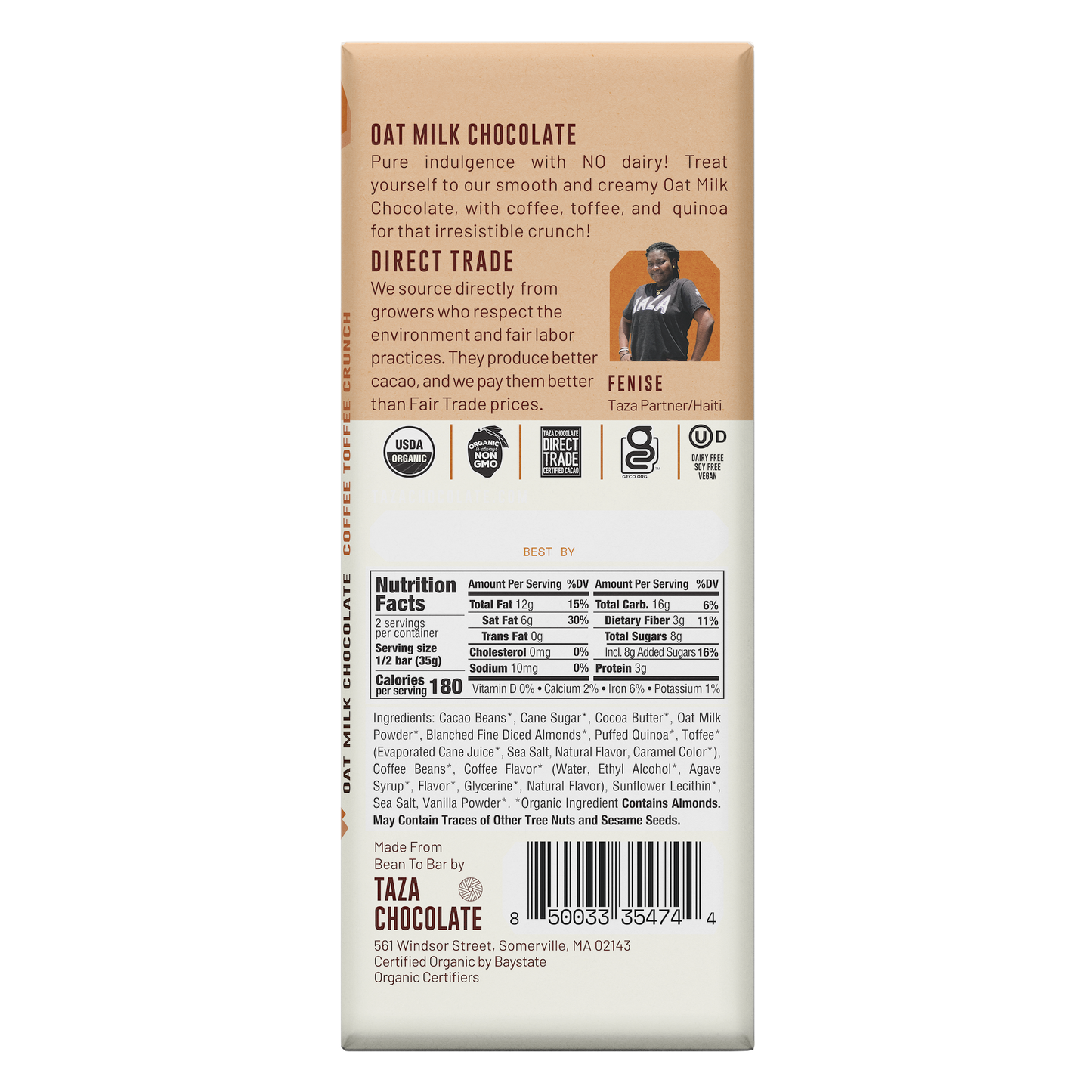 Oat Milk Coffee Toffee Crunch Bar