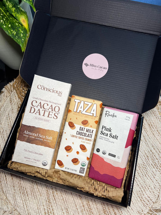 Bliss Discovery Box – 3 Craft Chocolate Bars