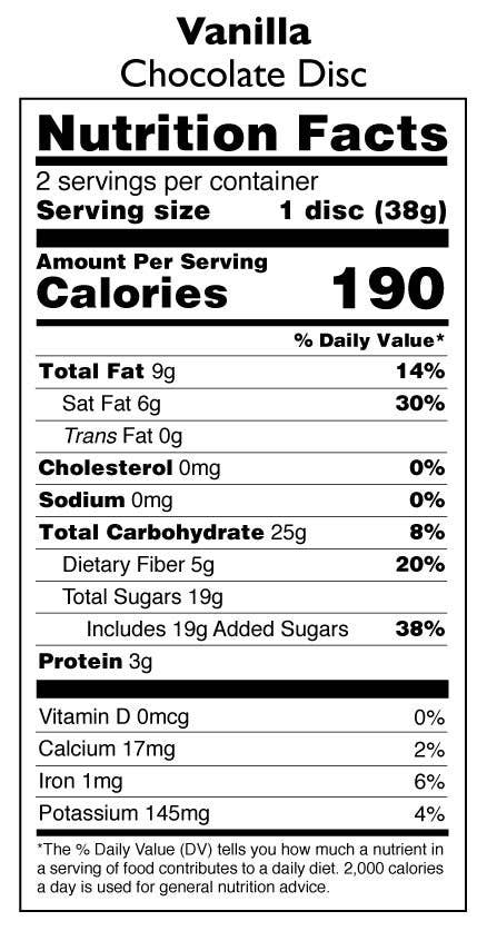 Vanilla Chocolate Disc
