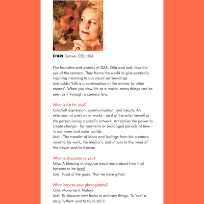 Art Bar: Single Origin Colombia Dark Chocolate Bar 85% Cacao