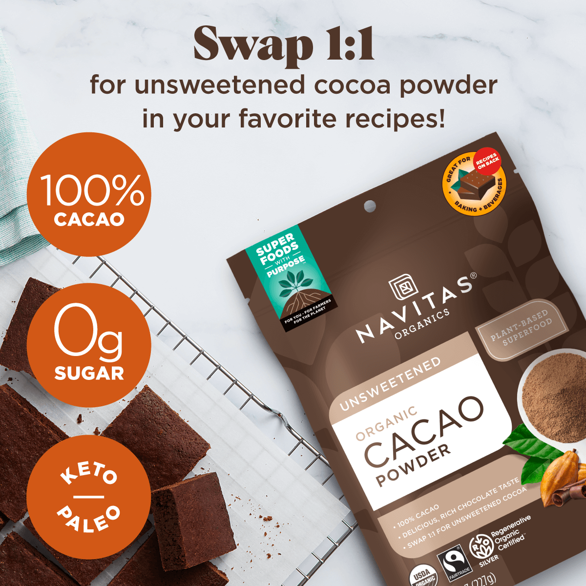 Cacao Powder: 24 oz