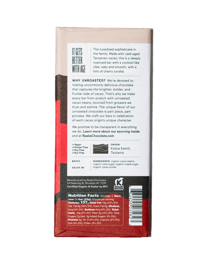 82% Bourbon Cask Aged Chocolate Bar