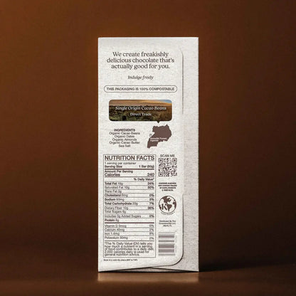 Date Sweetened Dark Chocolate - Almond Sea Salt