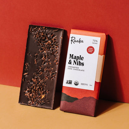 75% Maple & Nibs Chocolate Bar